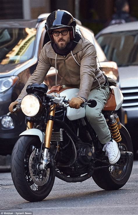 8 sick motorcycles ryan reynolds rides around on (and 10 cars he owns as well). Ryan Reynolds looks stylish in leather jacket and cargo ...