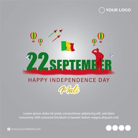 Premium Vector Vector Illustration For Mali Independence Day 22 September