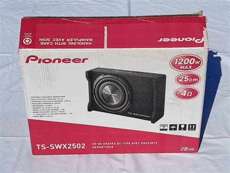 Pioneer Ts Swx2502 10 Inch Shallow Mount Pre Loaded Enclosure Subwoofer