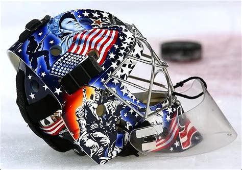 Ntdp Goalies Get Patriotic With Masks The United States Of Hockey