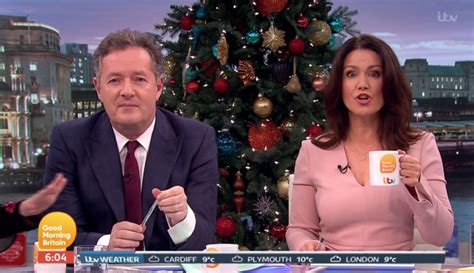 piers morgan flirts with susanna reid accusing her of presenting good morning britain in the