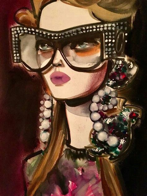 Pin By Miesha Brown On Gucci Fashion Illustration Fashion Art