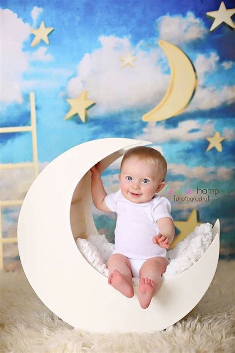 6ft X 5ft Dreamy Moon And Stars With Ladder Photography Backdrop