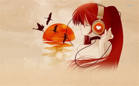 Girl With Headphones Wallpaper Anime Wallpapers