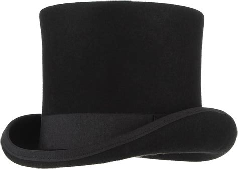 Jelord Mens Pure Wool Top Hat 100 Wool Quality Topper Hat Stage Magic