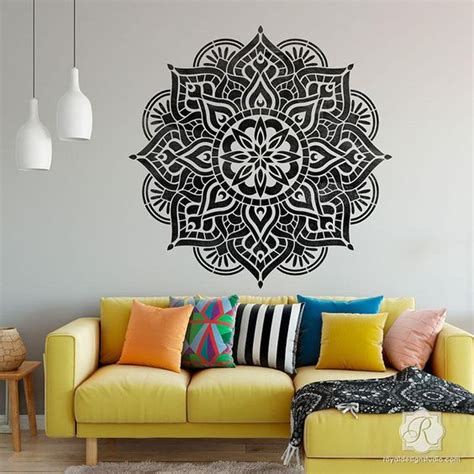 Creative Bedroom Wall Stencils Design For Inspiration
