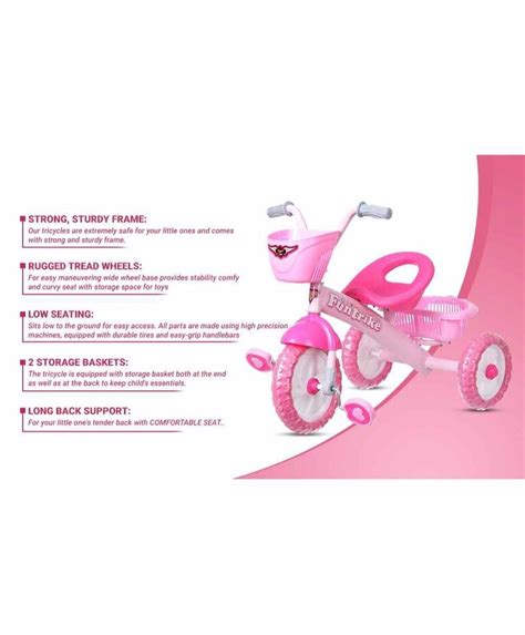1 5yer plastic me funtrike tricycle pink size free at rs 1585 in surat