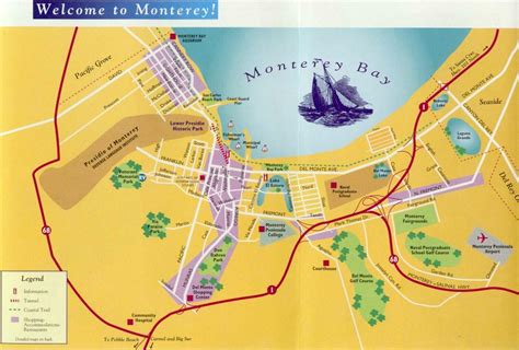 Map Of Monterey Area