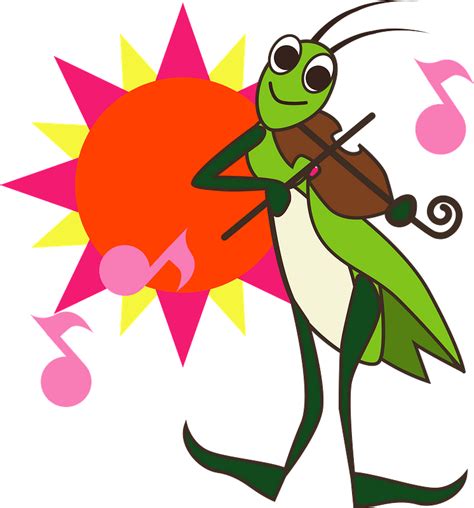 The Ant And The Grasshopper Clipart Free Download Transparent Png