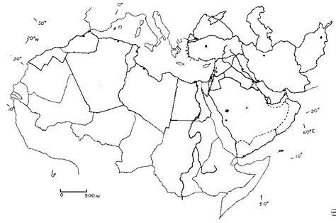 Blank Map Of North Africa And Southwest Asia