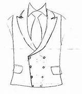 Waistcoat Tailored Tailors Savile Chaleco Wearing Colorear sketch template