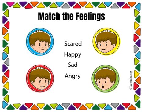 Simple Match The Feelings Chart Acn Latitudes