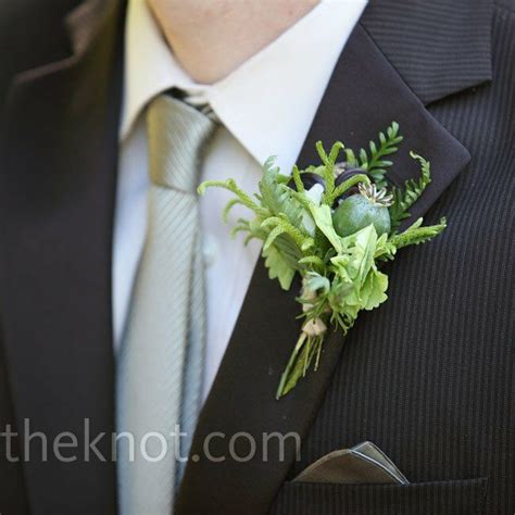 Green Wedding Boutonniere