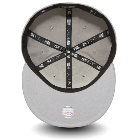 Official New Era La Dodgers Essential Grey 59fifty Fitted Cap A252263