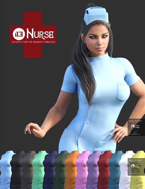 I13 Nurse Outfit For The Genesis 3 Females Daz 3d