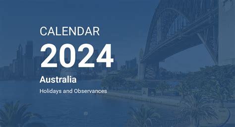 Year 2024 Calendar Australia