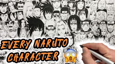 Drawing Every Naruto Character Youtube