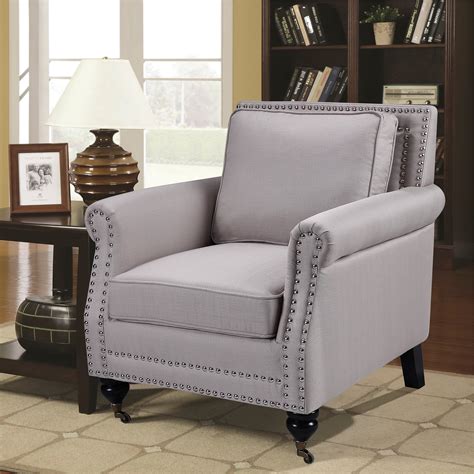 Best Master Furnitures Best Master Furniture Beige Accent Arm Chair