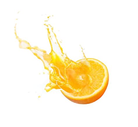 Premium Photo Fresh Slide Half Of Ripe Orange Fruit With Orange Juice