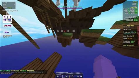 Hypixel Bedwars Lobby Parkour 40744 Speed 2 Youtube