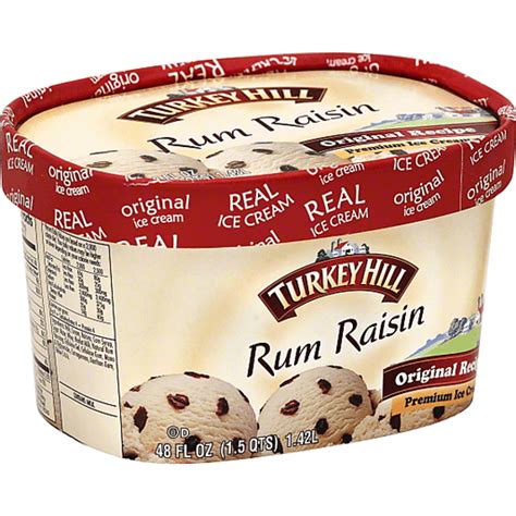 Turkey Hill Original Recipe Premium Ice Cream Rum Raisin Ice Cream
