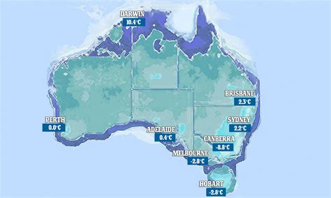 Where Does It Snow In Australia Map Map Vector