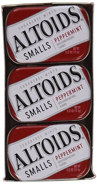 Altoids Smalls Peppermint Sugarfree Mints Single Pack 037 Ounce Nj