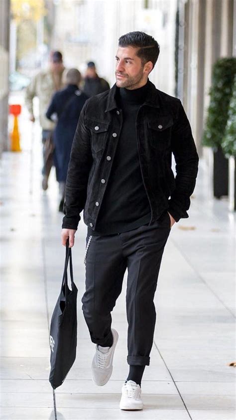 Black Denim Jacket Outfits For Men 24 Ways To Wear Denim Black