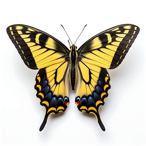 Mariposa Cola De Golondrina Tigre Oriental Mostrando Su Belleza Sobre