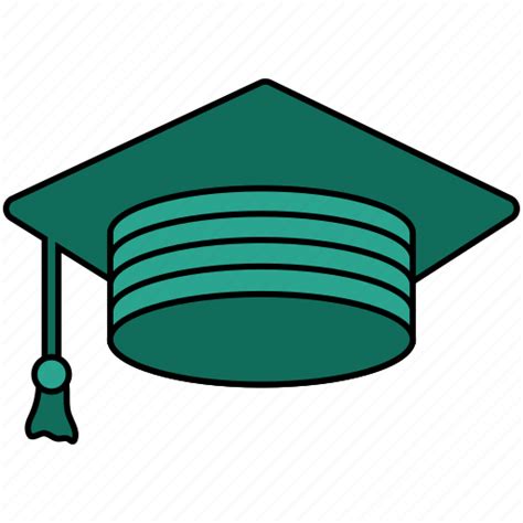 Academia Cap College Education Graduation Learning School Icon