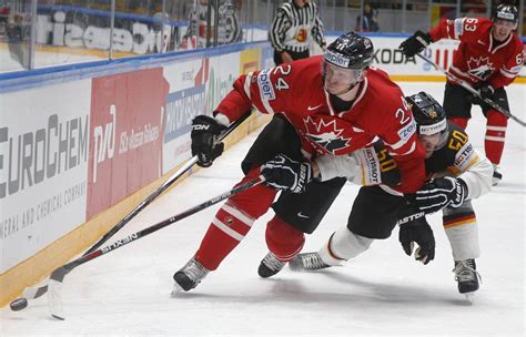 Canada Survives Scare Beats Germany 5 2 At World Hockey Championship