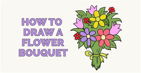 How To Draw A Flower Bouquet Best Flower Site