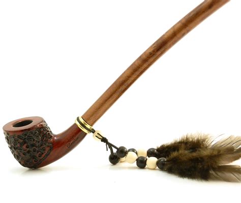 Galleon Extra Long Churchwarden Tobacco Pipe 14 With Indian Spirit