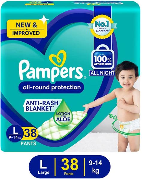 Pampers All Round Protection Pants Medium Size Baby Diapers With Aloe