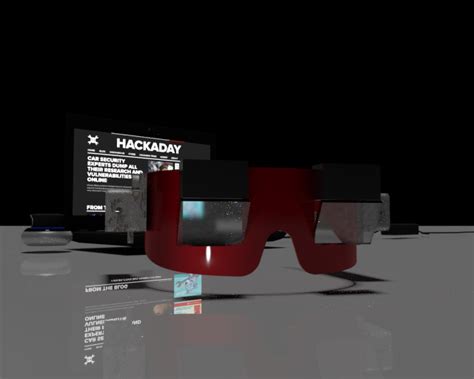 3d Augmented Reality Glasses Prototype Rendering Details