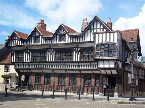 18k gold plated, rhinestone main stone: File:Medieval house in southampton, england.JPG ...