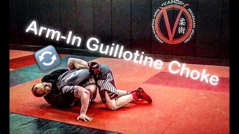 Arm In Guillotine Choke From A Side Control Escape Youtube