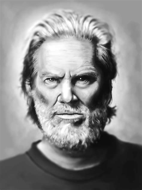 Jeff Bridges Portrait Illustration On Behance