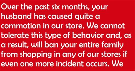 Went there after the partying one night with a friend , i was unaware of the amount of drugs he consumed. Banned From Store Letter / And no one in household also can order from nordstrom store and ...