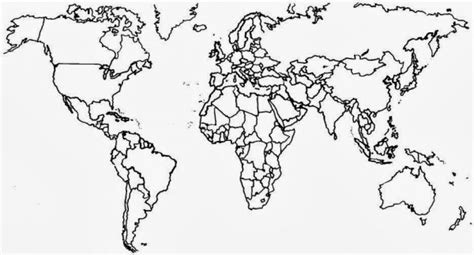 Dibujos De Mapa Del Mundo Mapamundi Y Planisferio Para Colorear Images And Photos Finder