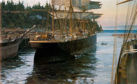 A Sailing Ship In Portby Christopher Blossom Живопись с