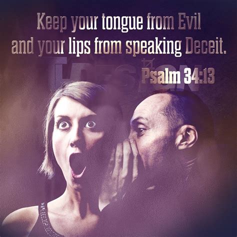 Keep Your Tongue From Evil And Your Lips From Speaking Deceit Psalm