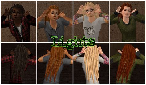 Mod The Sims 3 Styles Of Compulsive D Dreads With Nouk Textures For