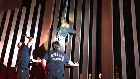 Woman Found Dangling From Us Mexico Border Fence Near Nogales