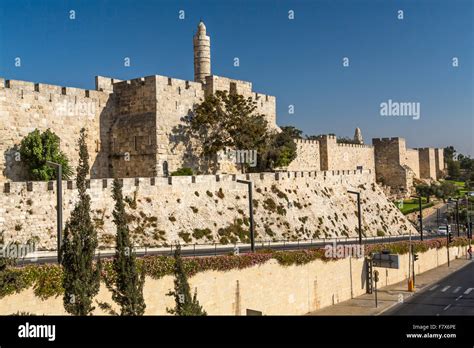 The Jaffa Gate And The Southern Walls Of The Old City Of Jerusalem