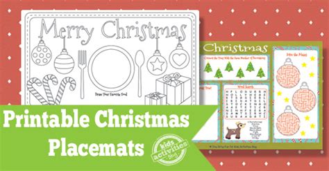 Check out our market bags and tote bags that are roomy and practical. Printable Christmas Placemats {Free Kids Printable}