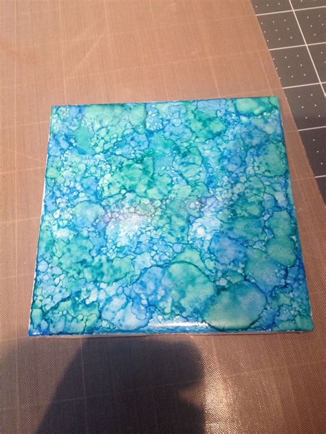 Alcohol Inks On Ceramic Tiles Artwork Art Alcohol Ink