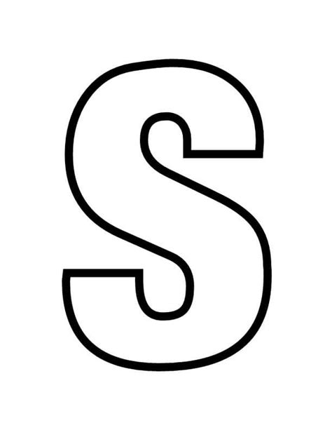 Free Letter S Coloring Page
