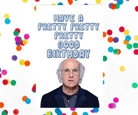 Larry David Birthday Card Funny Humour Card Seinfeld George Costanza