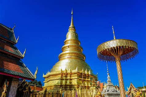 Golden Pagoda At Wat Phra That Free Stock Photo Public Domain Pictures